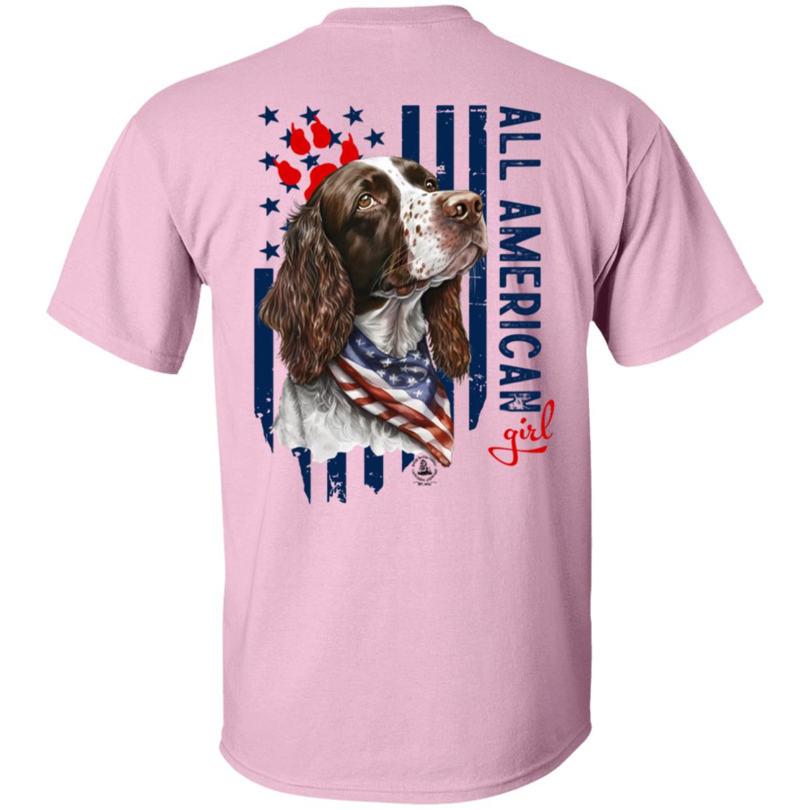 All American Girl Short Sleeve Springer Spaniel
