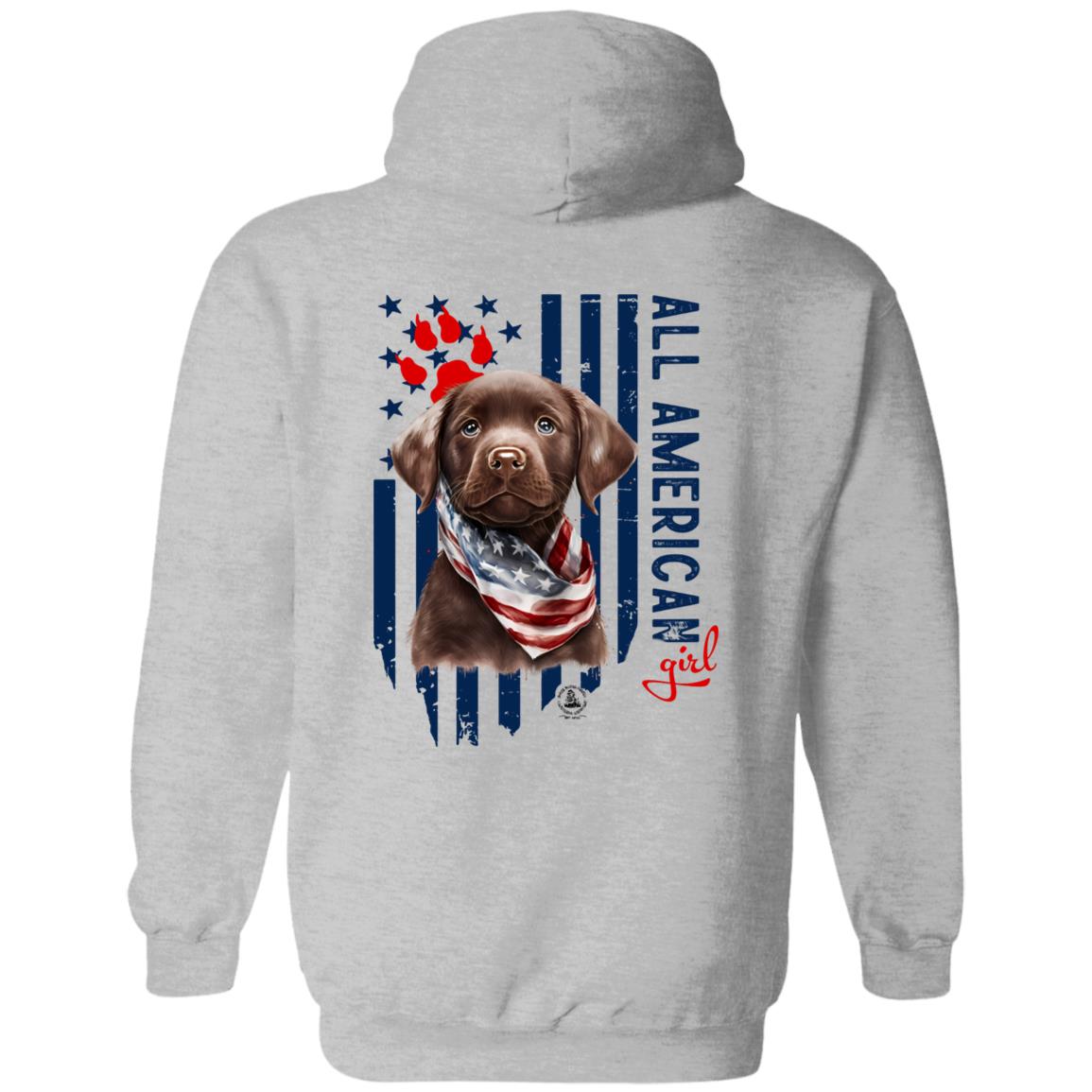 All American Girl Chocolate Puppy Hoodie