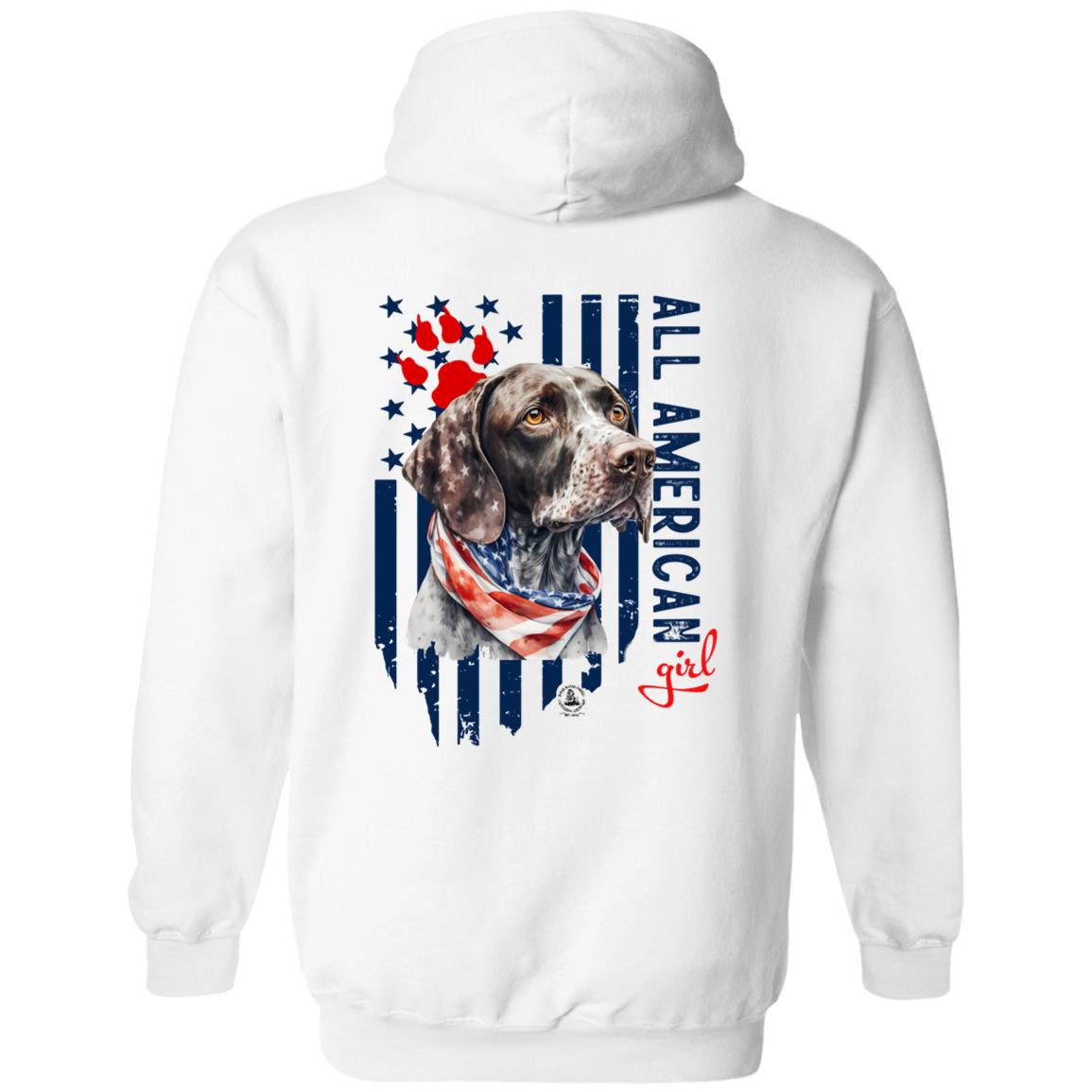 All American Girl Short Hair Pointer Hoodie