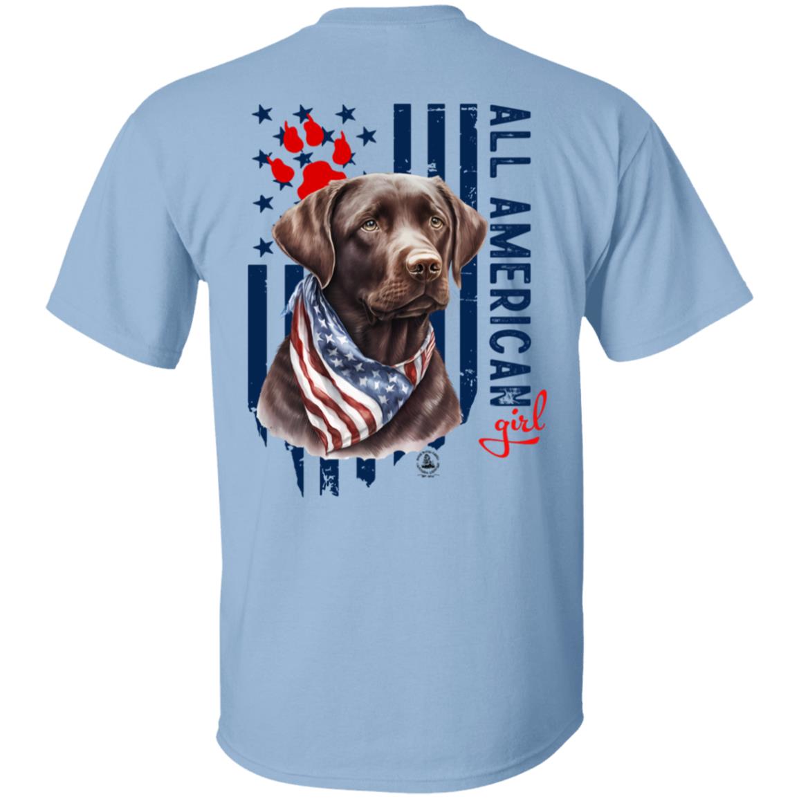 All American Girl Short Sleeve Chocolate Lab