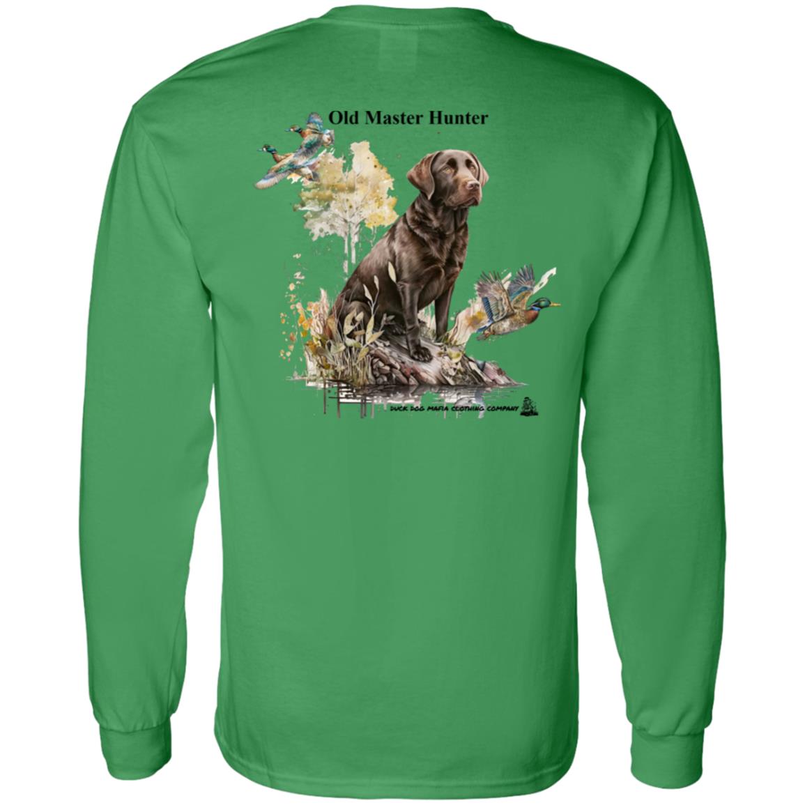 Old Master Hunter Chocolate Lab Long Sleeve T-Shirt