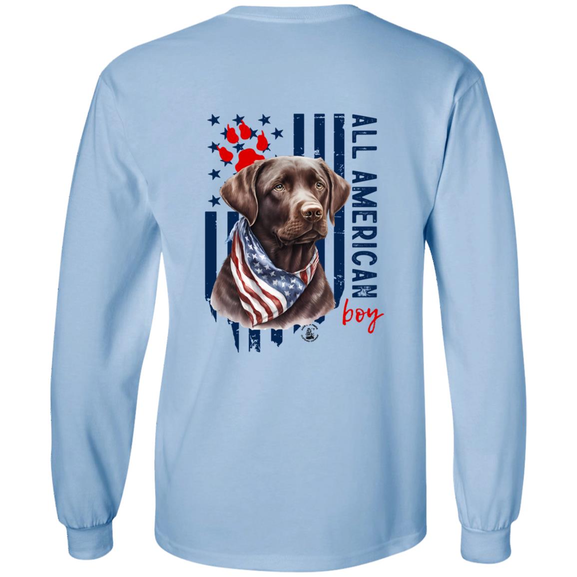 All American Boy Long Sleeve Chocolate Lab