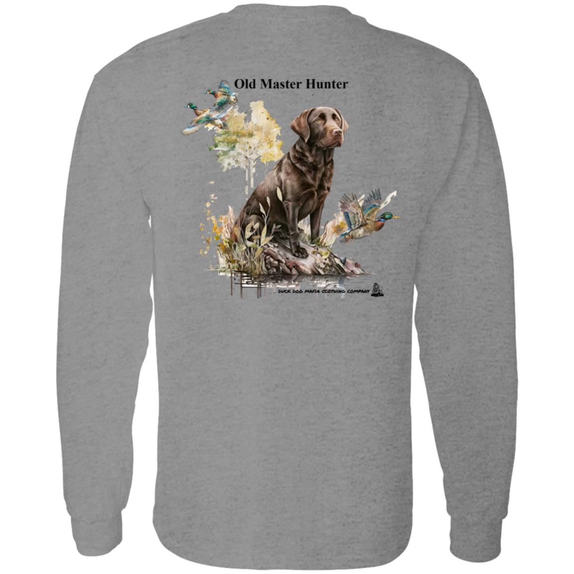 Old Master Hunter Chocolate Lab Long Sleeve T-Shirt