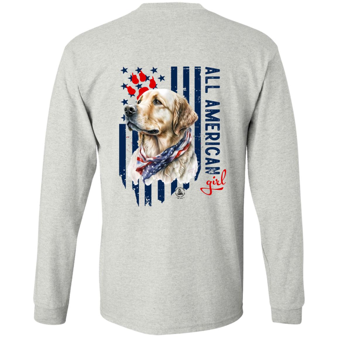 All American Girl Short Sleeve Yellow Lab