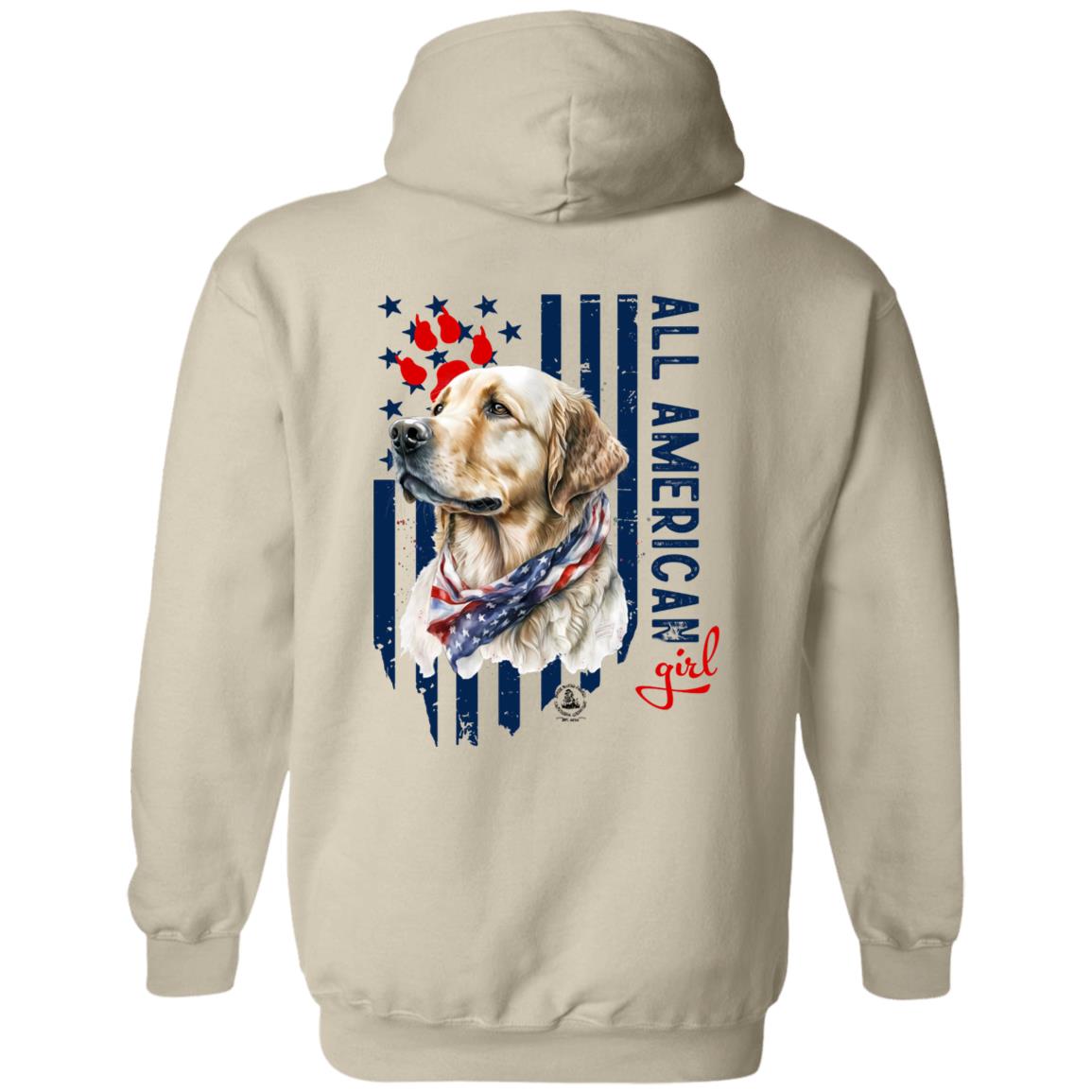 All American Girl Yellow Lab Hoodie