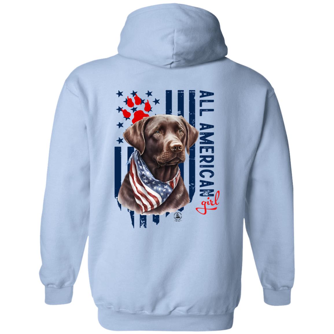 All American Girl Chocolate Lab Hoodie