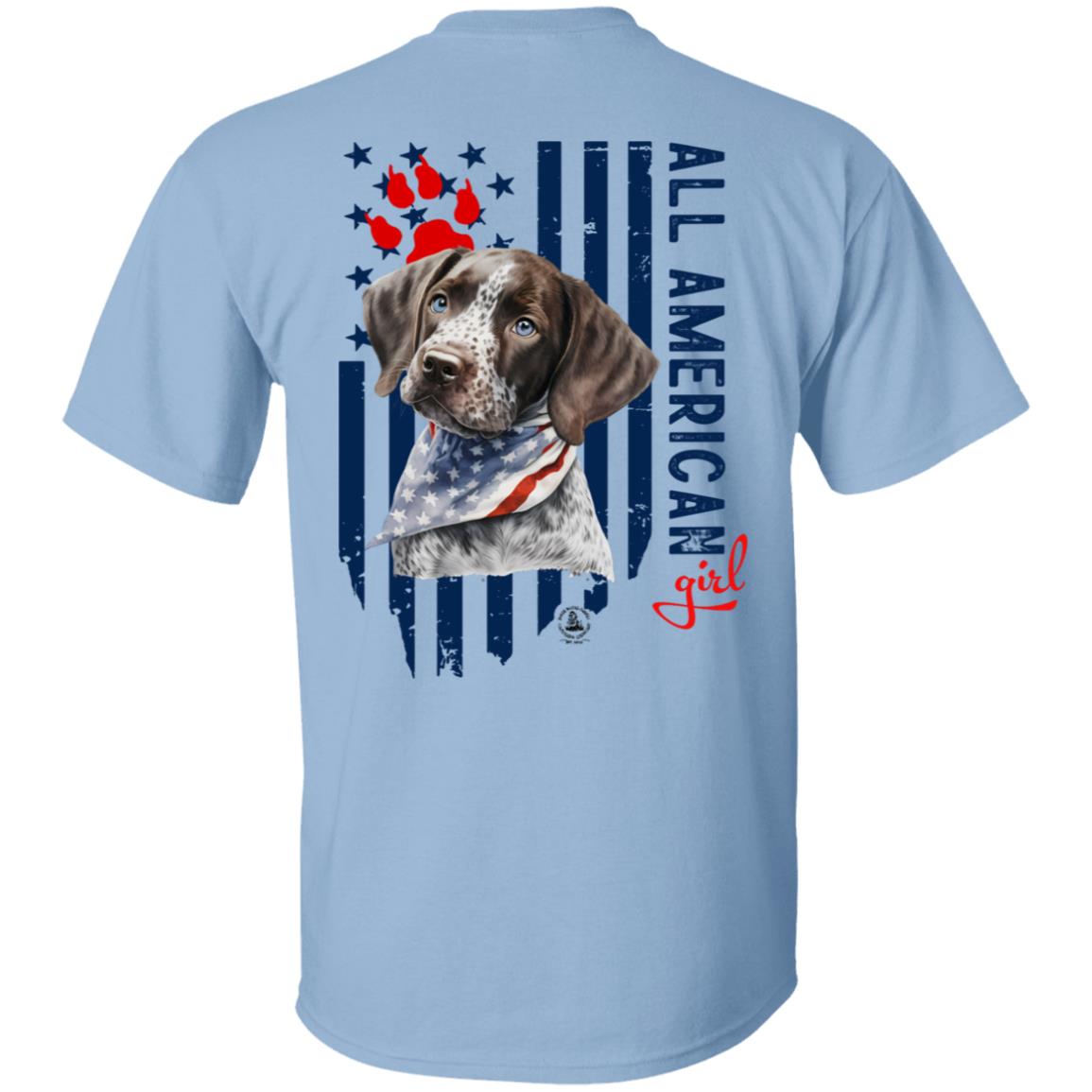 All American Girl Short Sleeve Short Hair Pointer Puppy