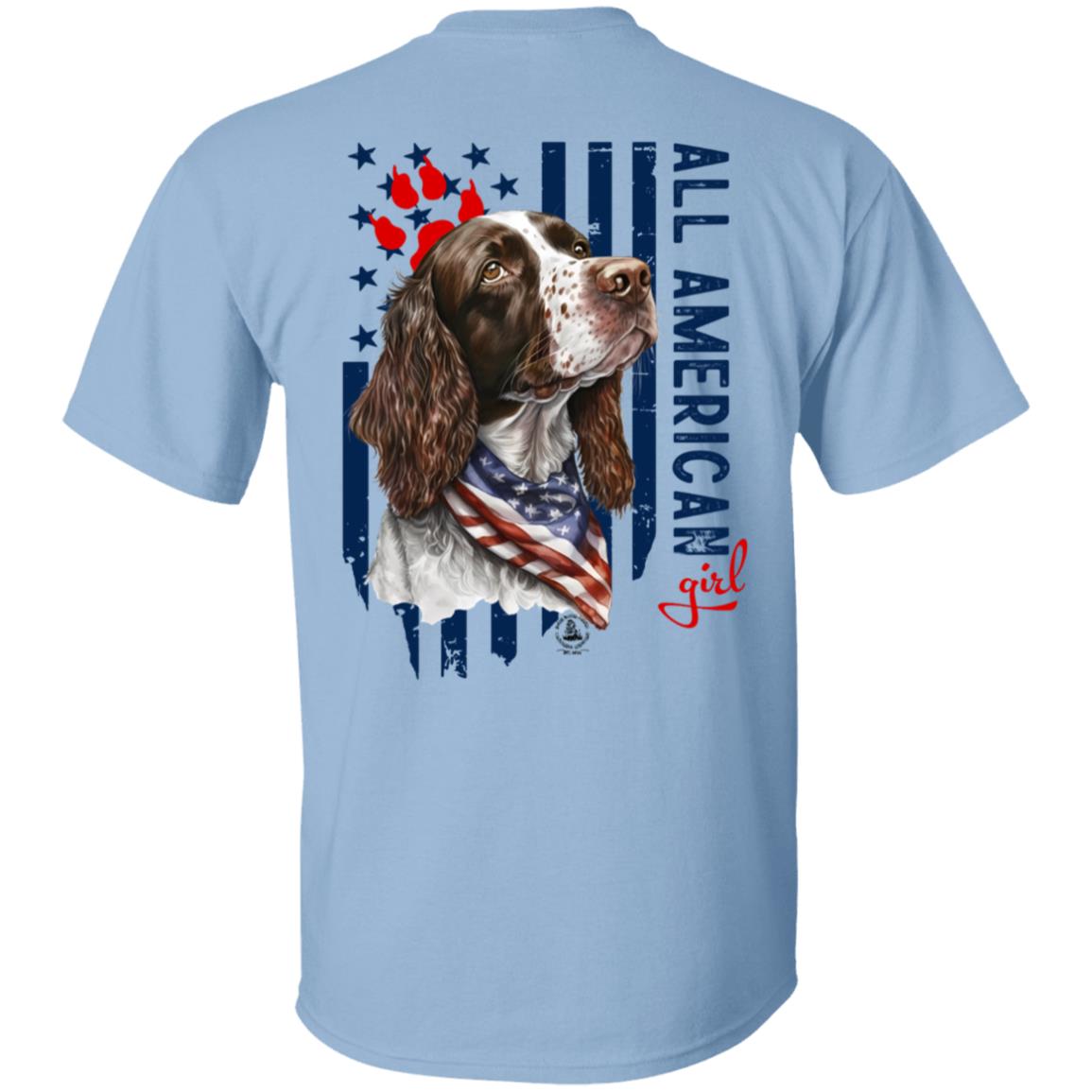 All American Girl Short Sleeve Springer Spaniel