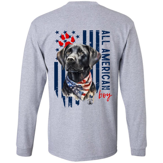All American Boy Long Sleeve Black Lab