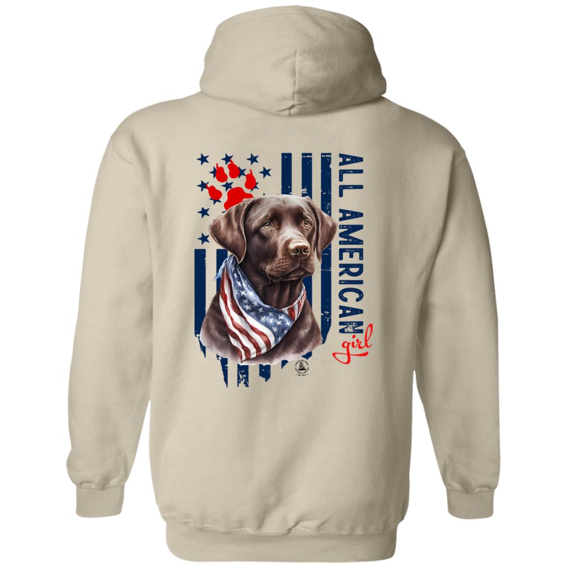 All American Girl Chocolate Lab Hoodie