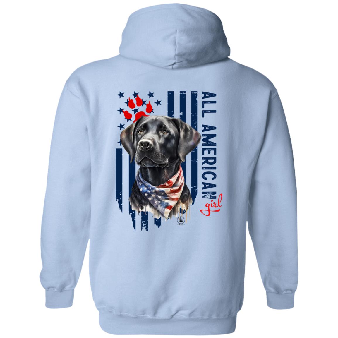 All American Girl Black Lab Hoodie