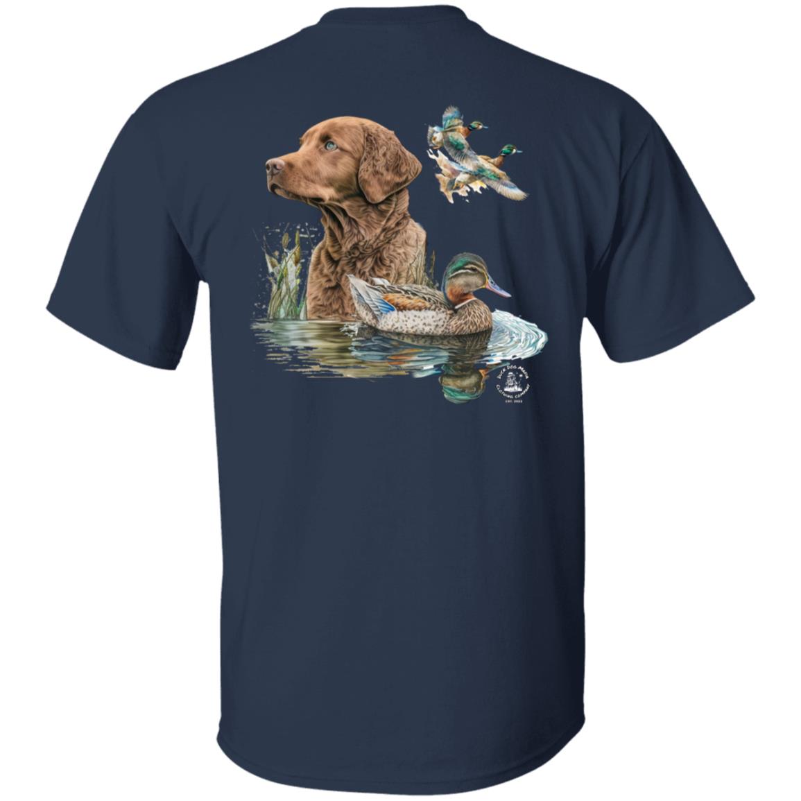 Chesapeake Bay Retriever and the Ducks