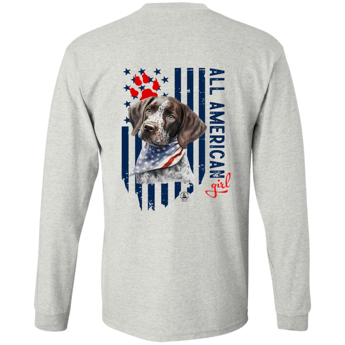 All American Girl Long Sleeve Short Hair Pointer Puppy