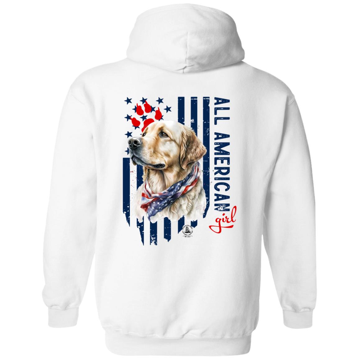 All American Girl Yellow Lab Hoodie