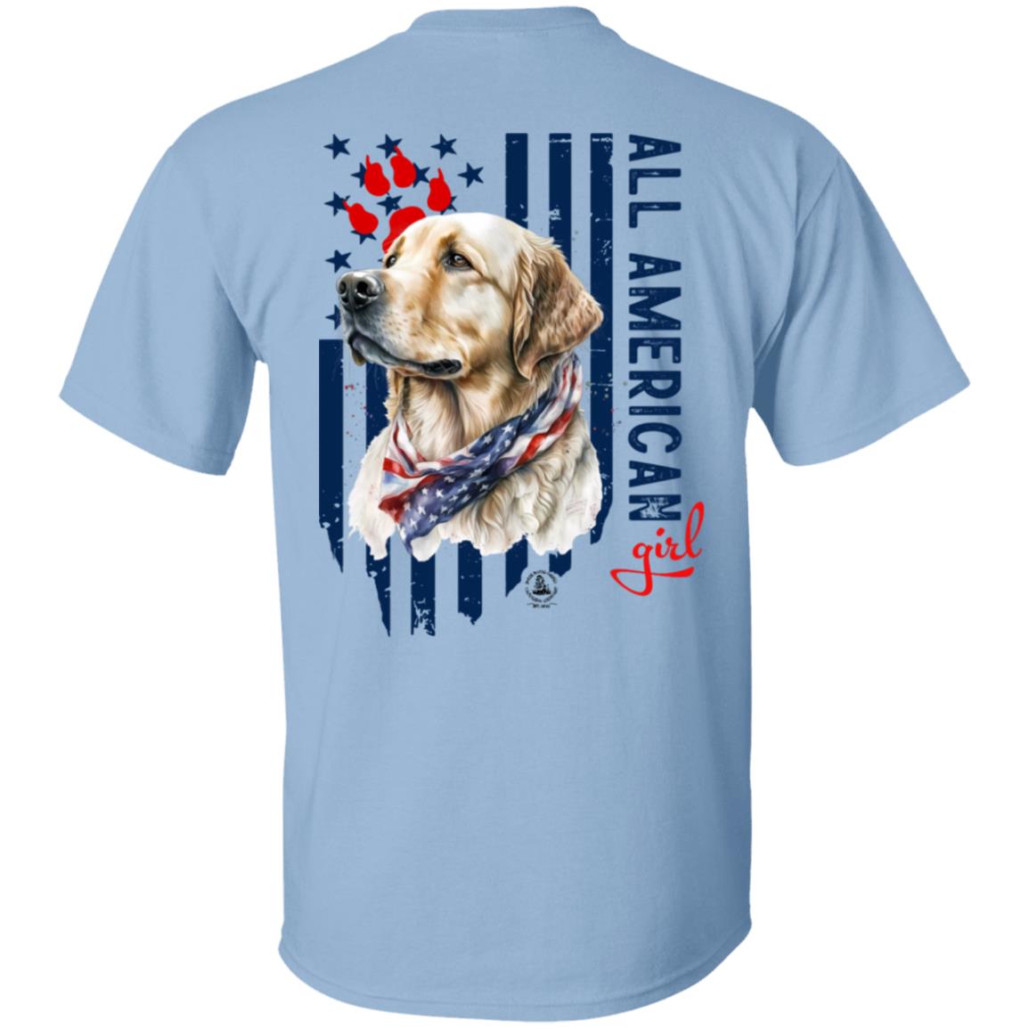 All American Girl Short Sleeve Yellow Lab