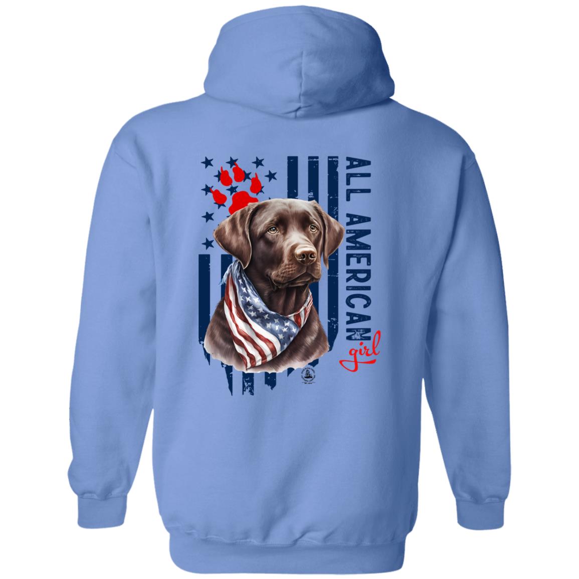 All American Girl Chocolate Lab Hoodie