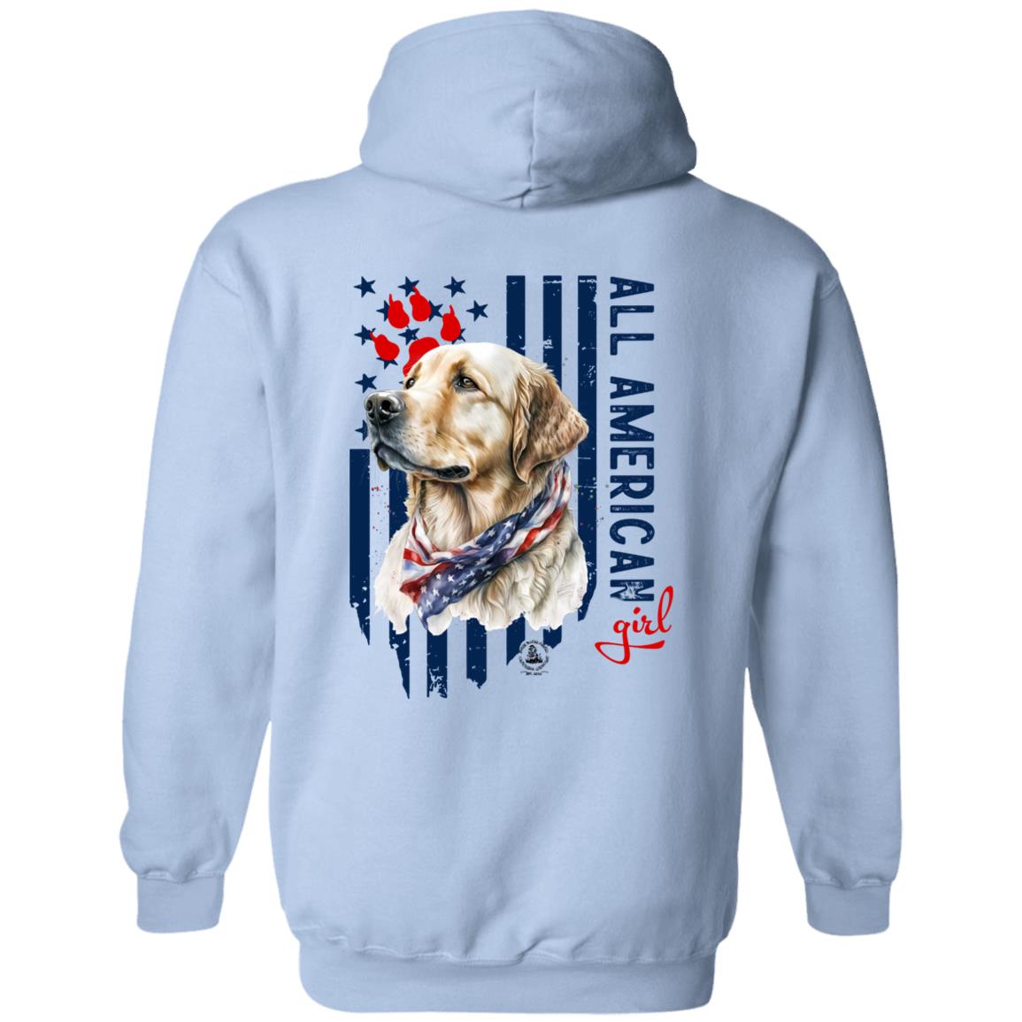 All American Girl Yellow Lab Hoodie