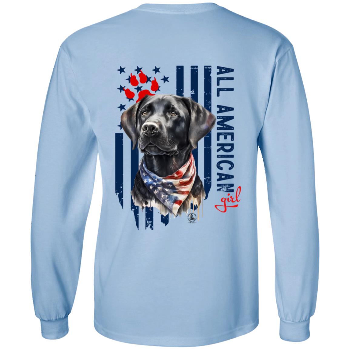 All American Girl Long Sleeve Black Lab