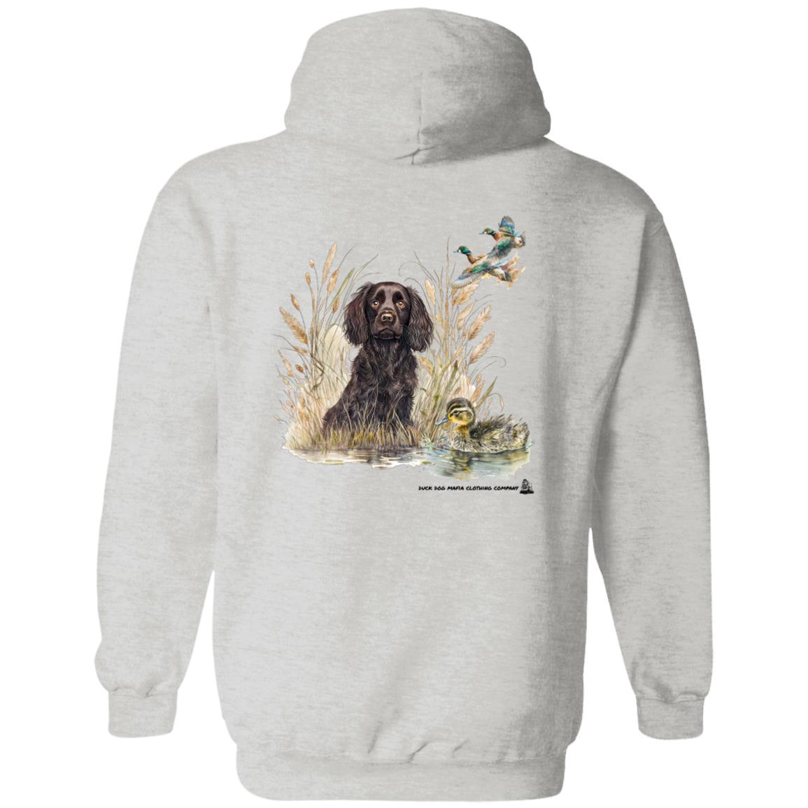Boykin Spaniel Puppy and Baby Duck