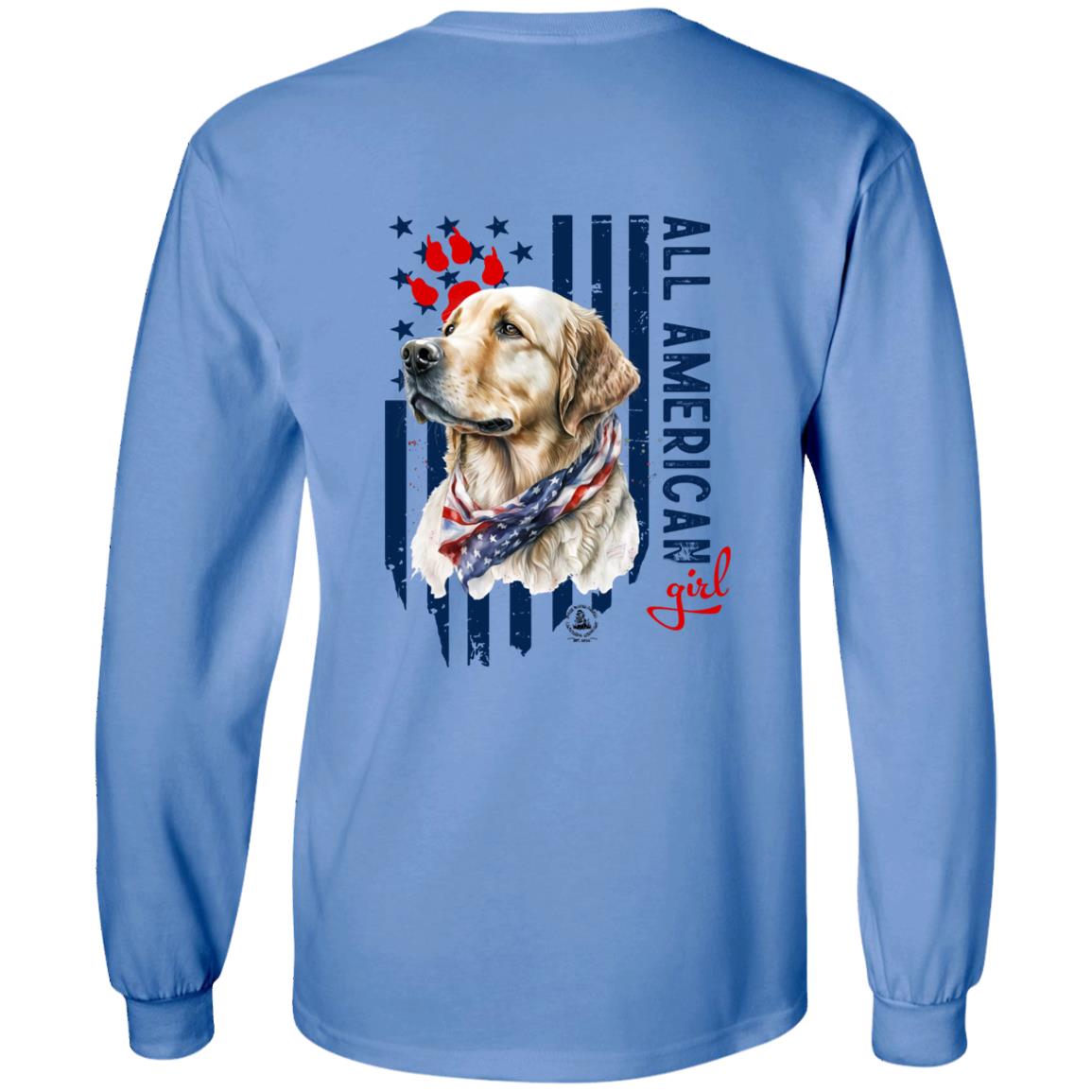 All American Girl Short Sleeve Yellow Lab
