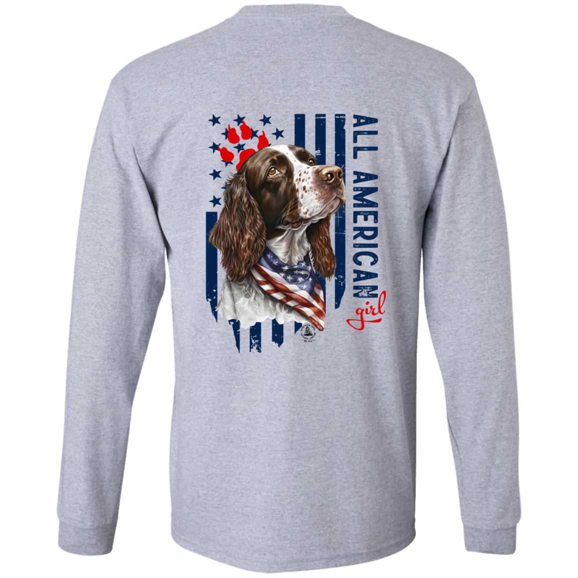All American Girl Long Sleeve Springer Spaniel