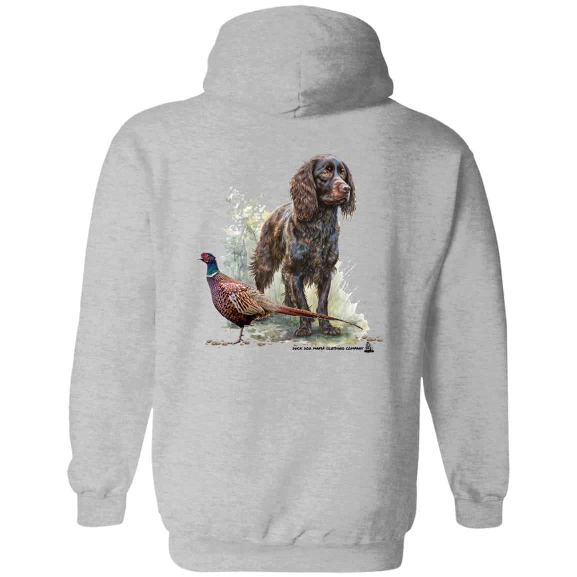 Boykin Spaniel and Pheasant