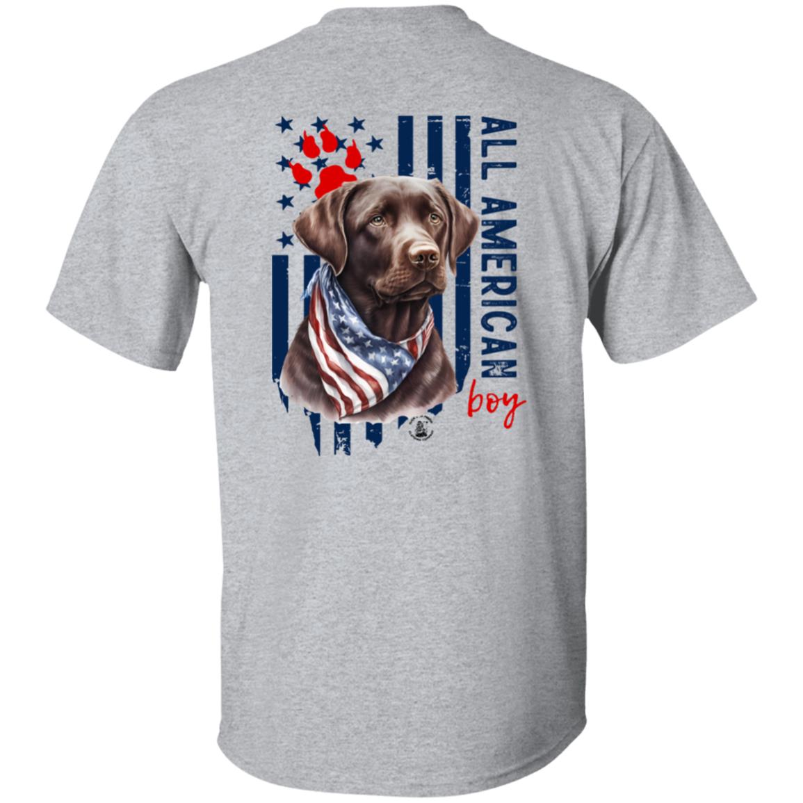 All American Boy Short Sleeve Chocolate Lab