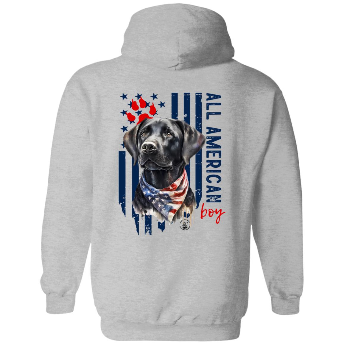 All American Boy Hoodie Black Lab