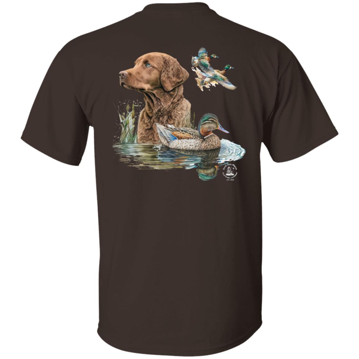 Chesapeake Bay Retriever and the Ducks