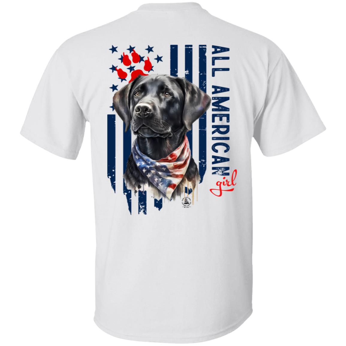 All American Girl Short Sleeve Black Lab