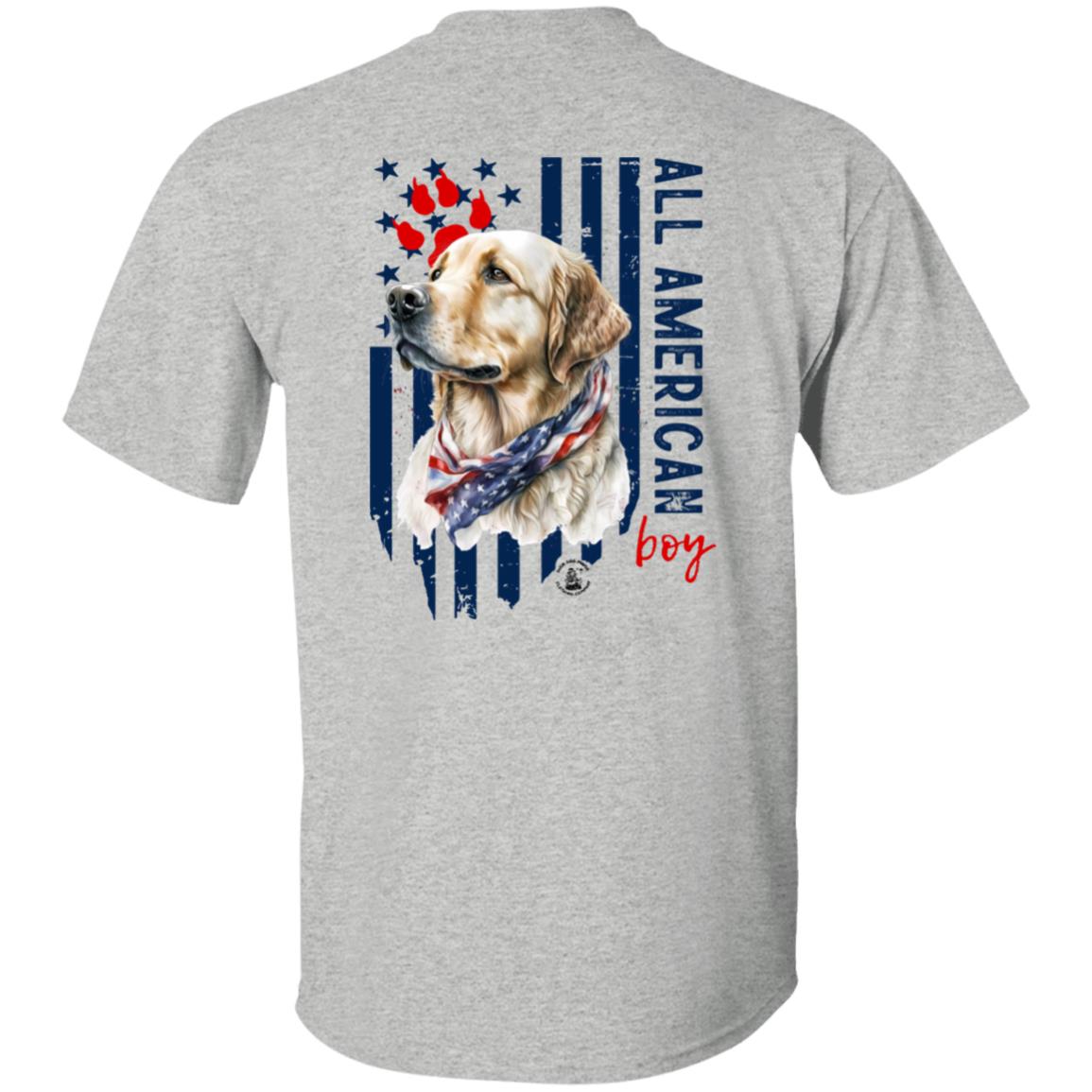 All American Boy Short Sleeve Yellow Lab