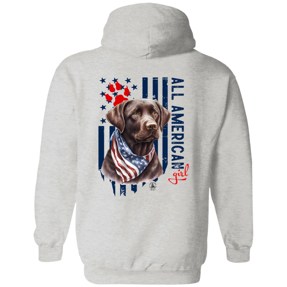 All American Girl Chocolate Lab Hoodie