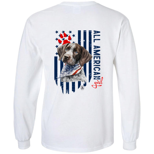 All American Girl Long Sleeve Short Hair Pointer Puppy
