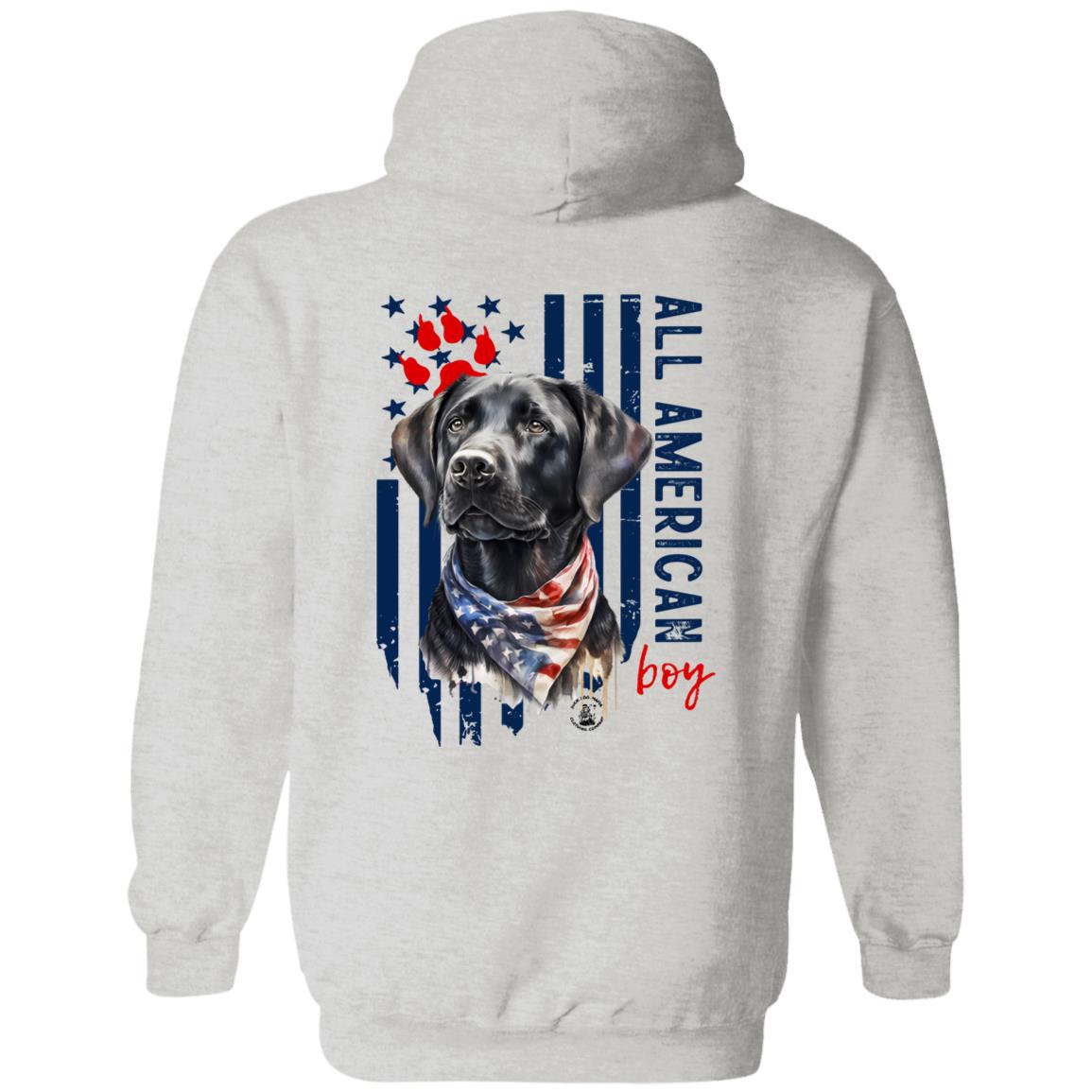 All American Boy Hoodie Black Lab