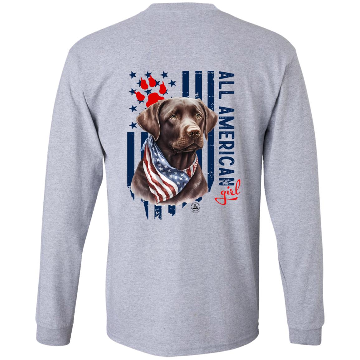 All American Girl Long Sleeve Chocolate Lab