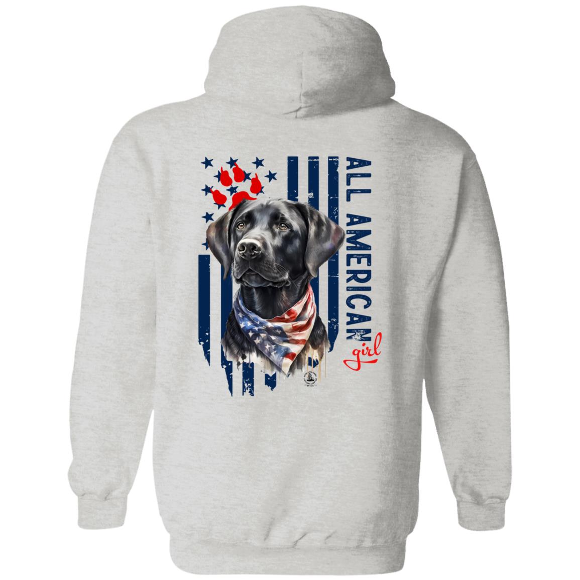 All American Girl Black Lab Hoodie