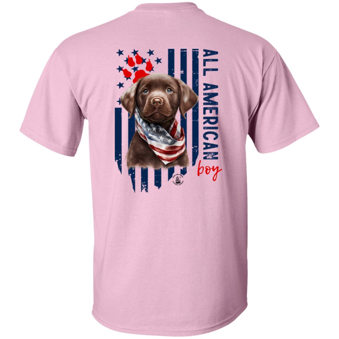 All American Boy Short Sleeve Chocolate Lab Puppy