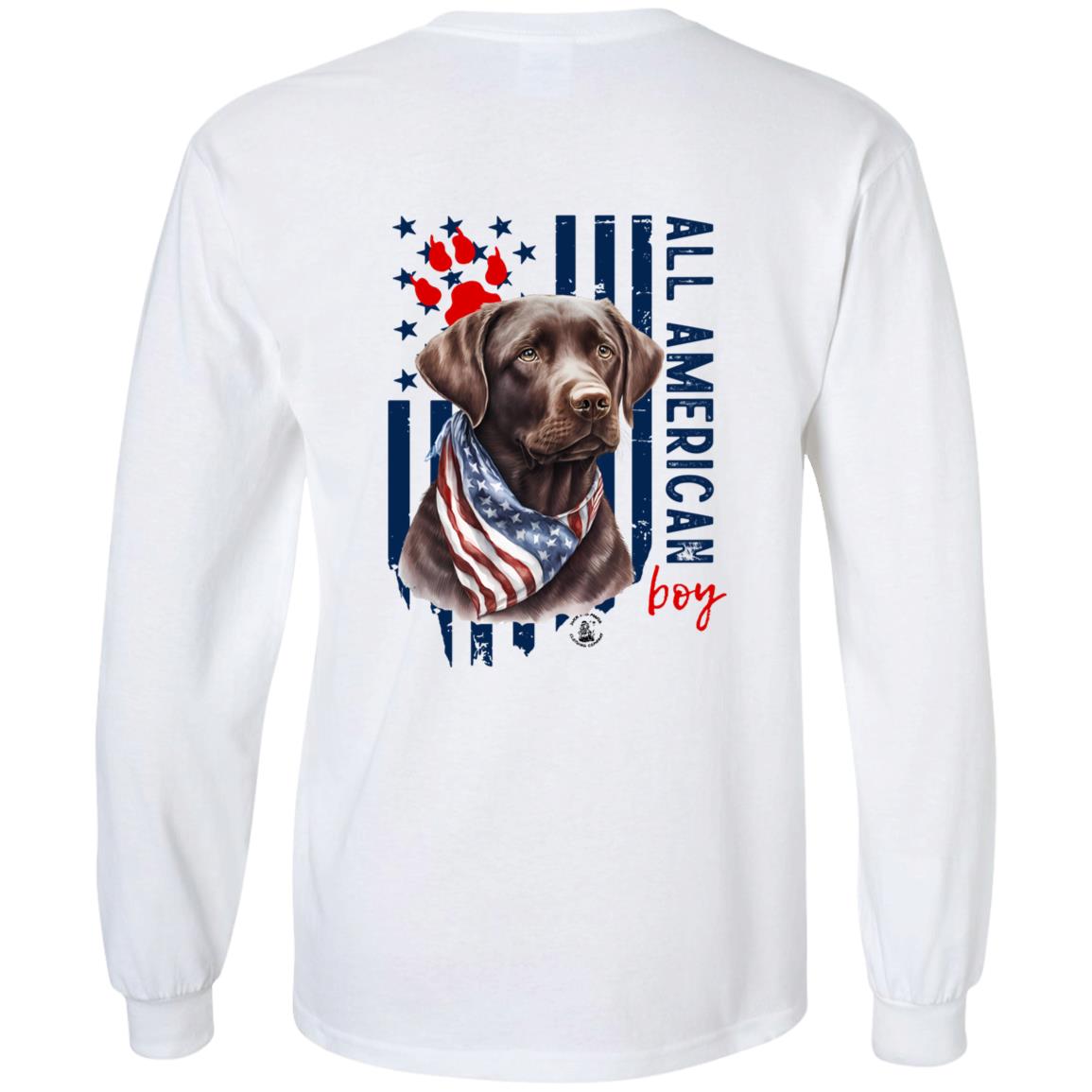 All American Boy Long Sleeve Chocolate Lab