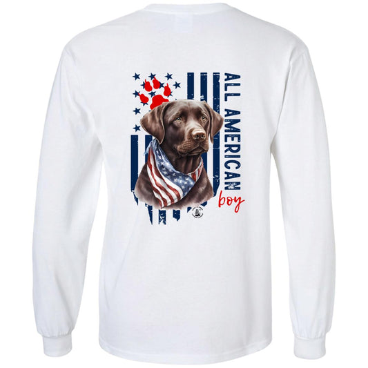 All American Boy Long Sleeve Chocolate Lab