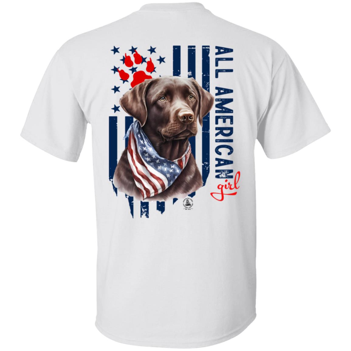 All American Girl Short Sleeve Chocolate Lab