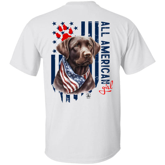 All American Girl Short Sleeve Chocolate Lab