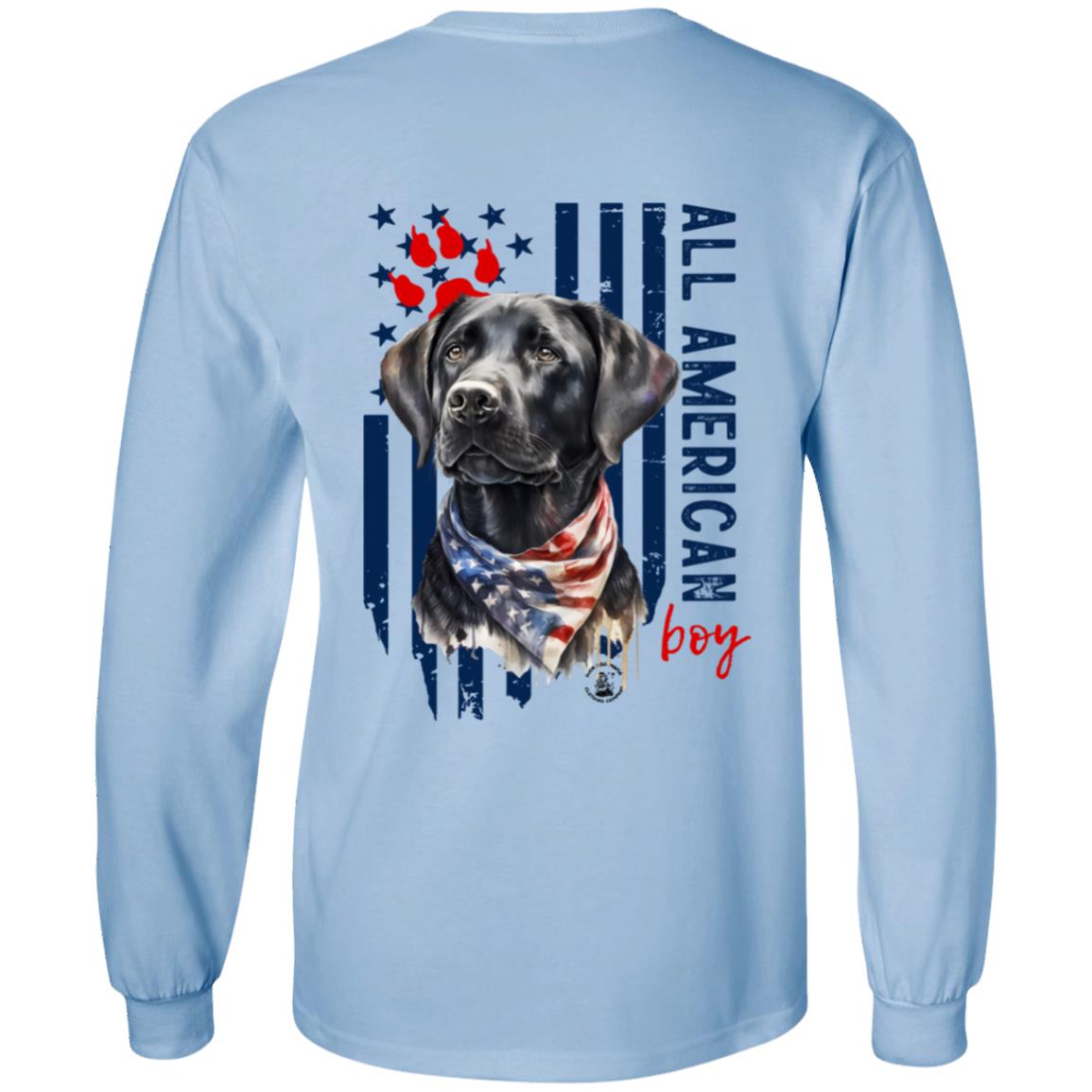 All American Boy Long Sleeve Black Lab
