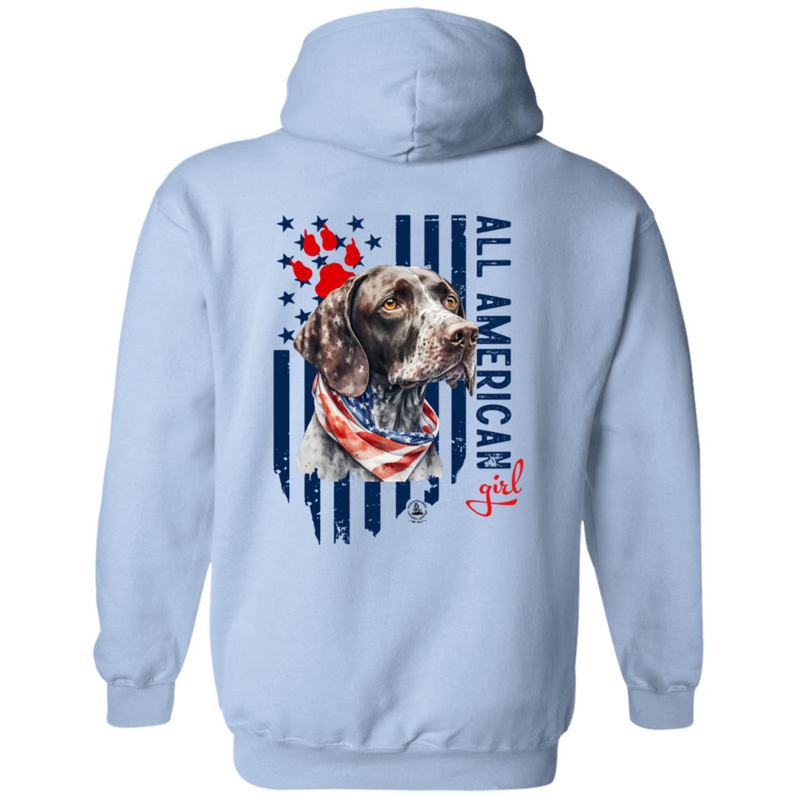 All American Girl Short Hair Pointer Hoodie