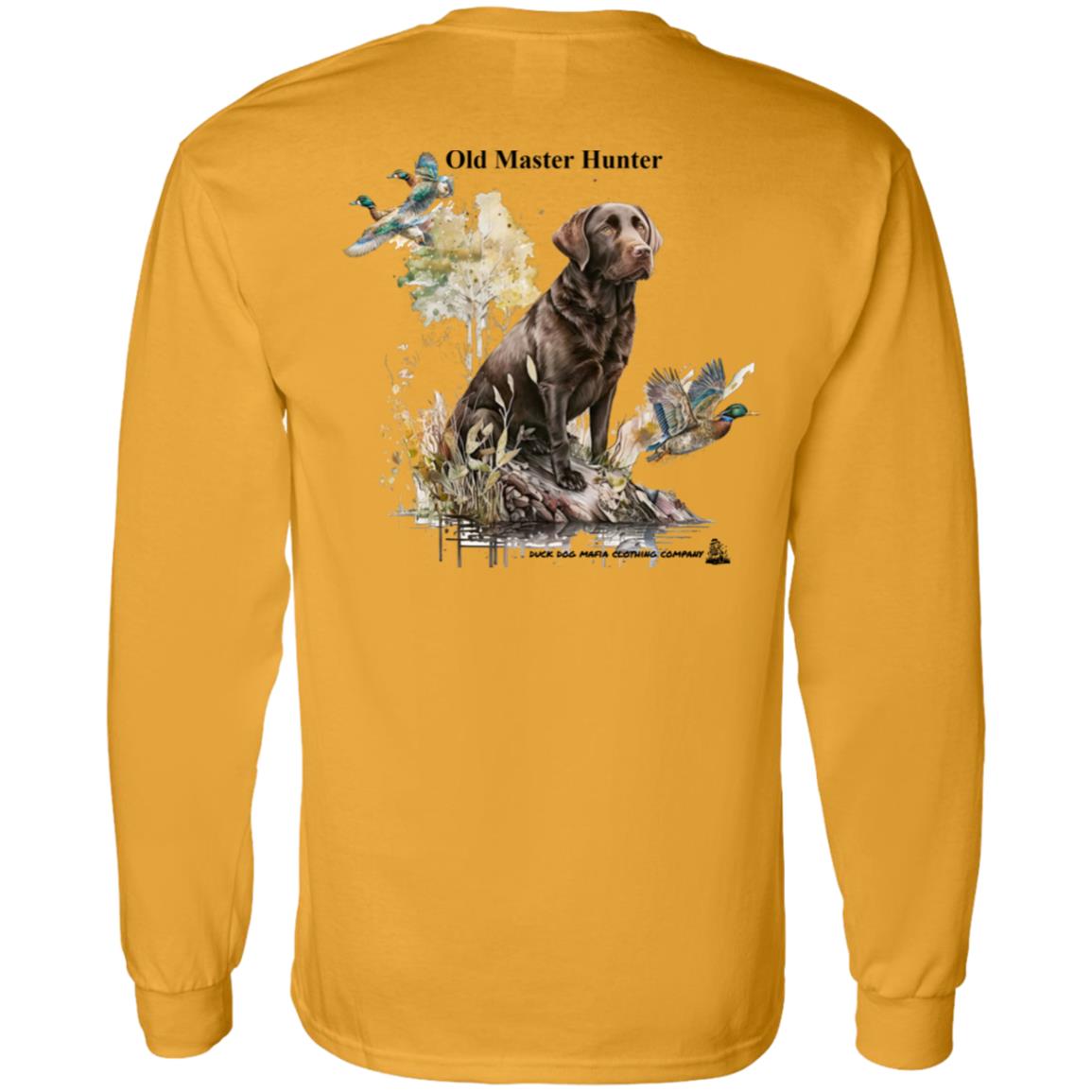 Old Master Hunter Chocolate Lab Long Sleeve T-Shirt