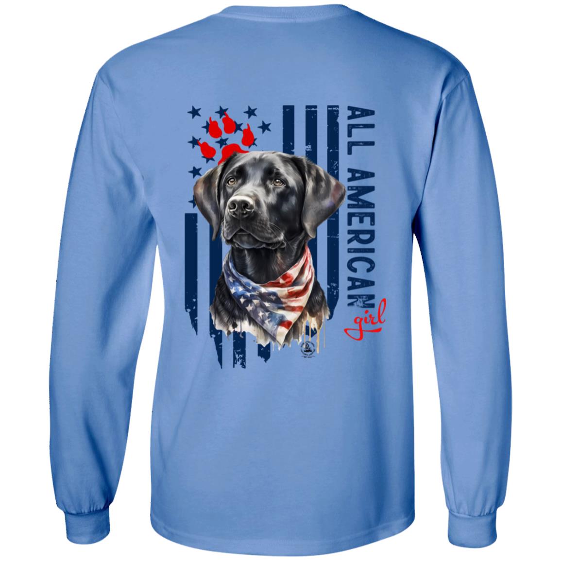 All American Girl Long Sleeve Black Lab