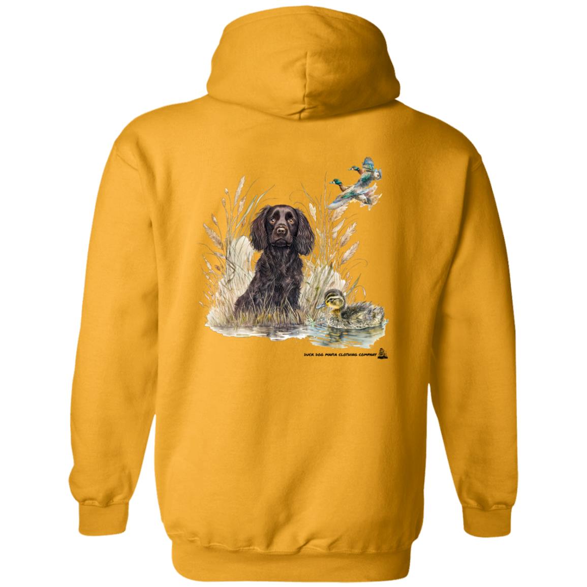 Boykin Spaniel Puppy and Baby Duck