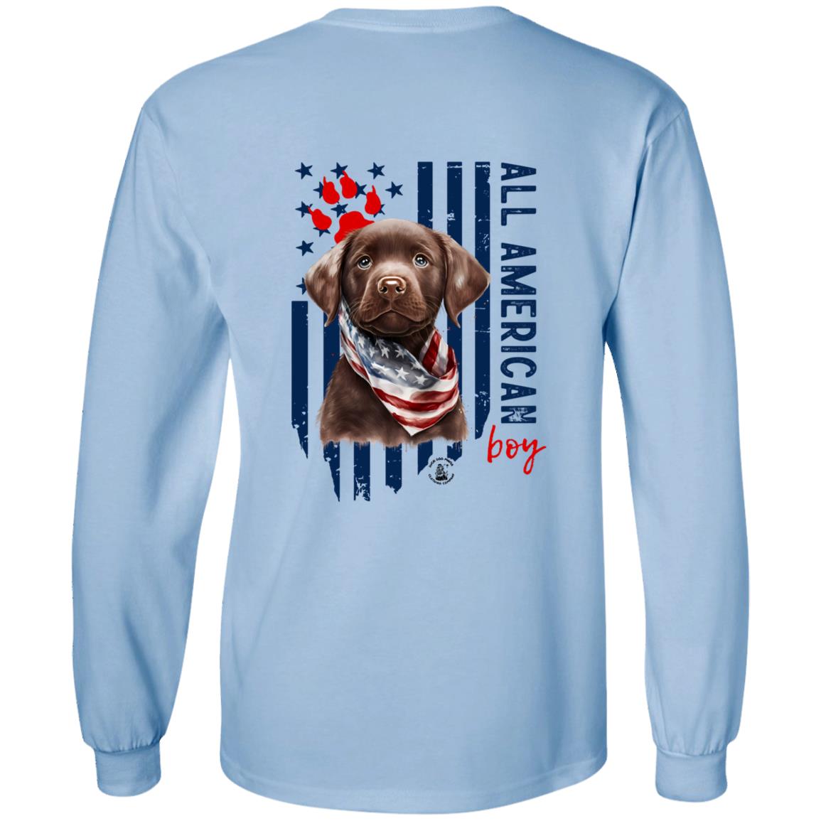 All American Boy Long Sleeve Chocolate Lab Puppy