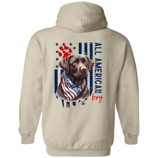 All American Boy Hoodie Chocolate Lab