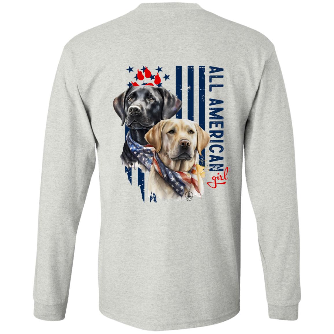 All American Girl Long Sleeve Labrador Retrievers