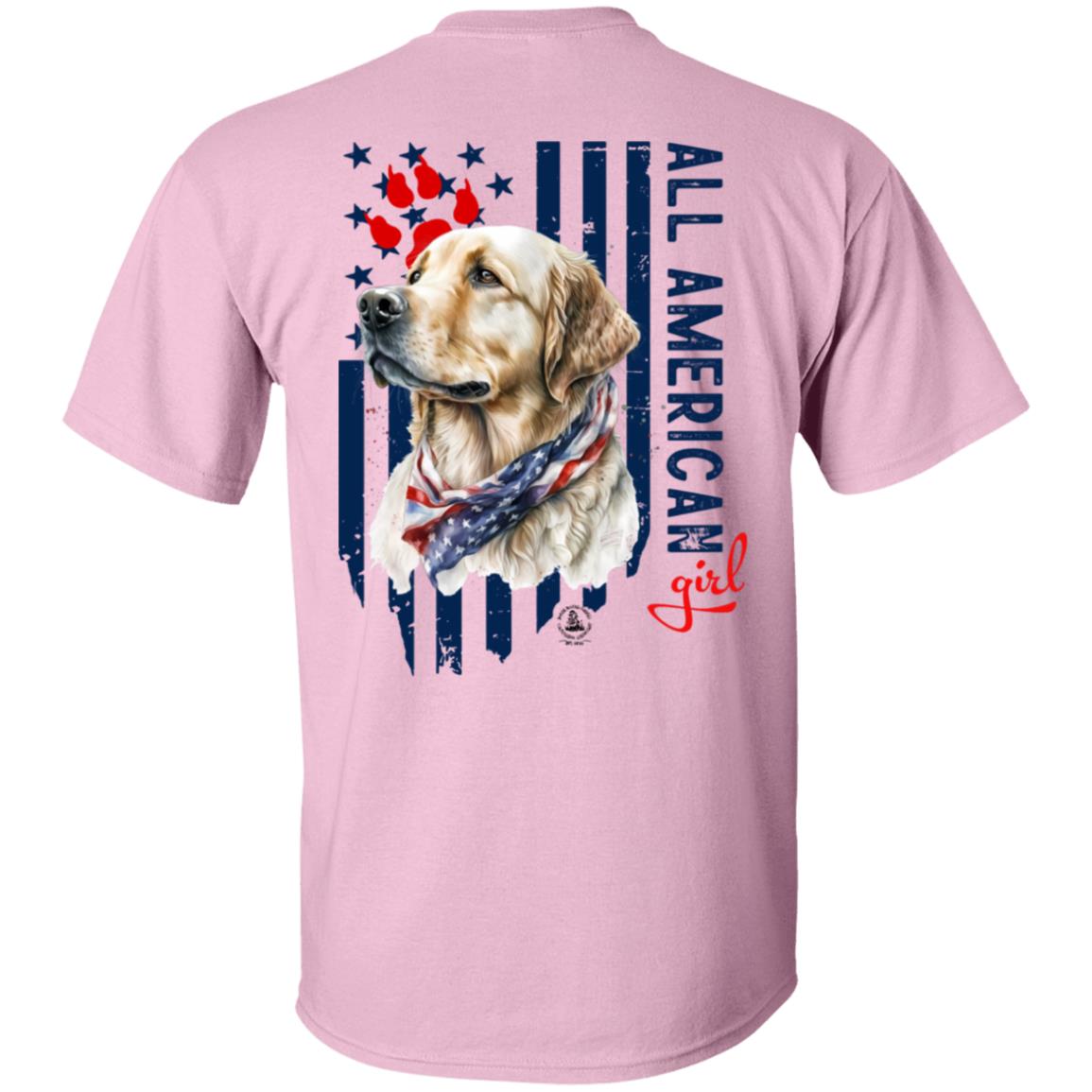 All American Girl Short Sleeve Yellow Lab